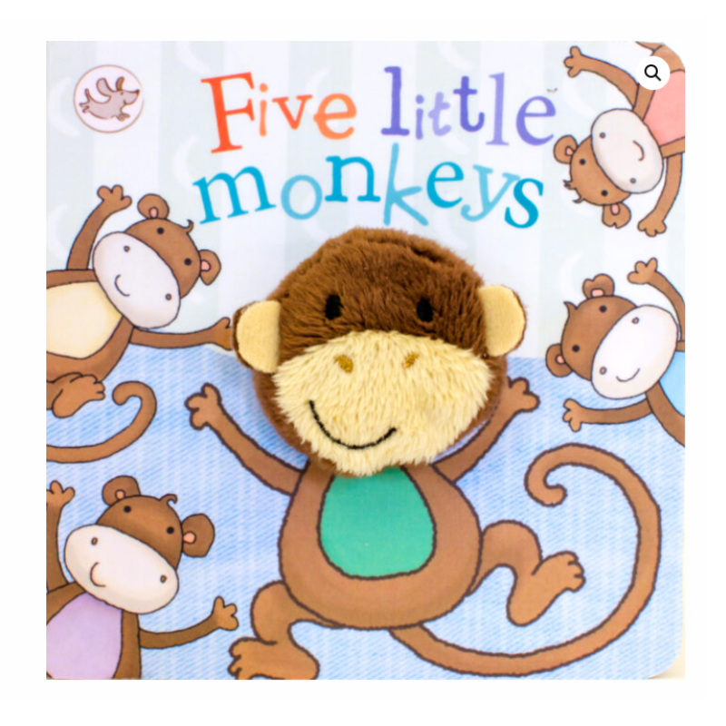 Five Little Monkey Finger Puppet Book