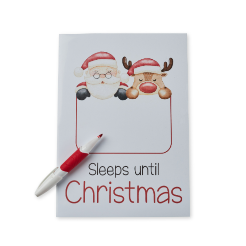 Christmas Countdown Magnetic Whiteboard