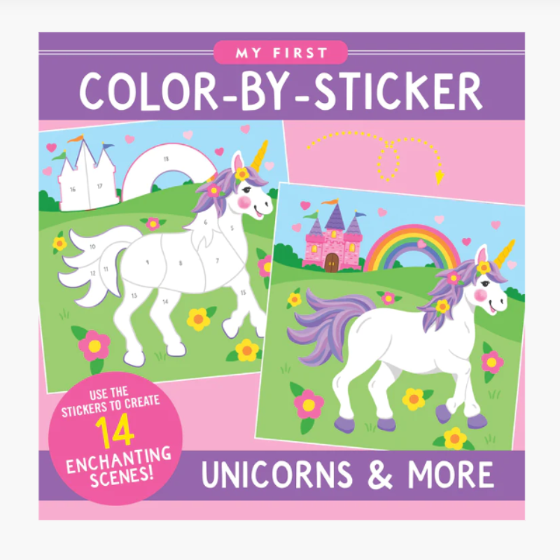 My First Color-by-Sticker Book -- Unicorns & More