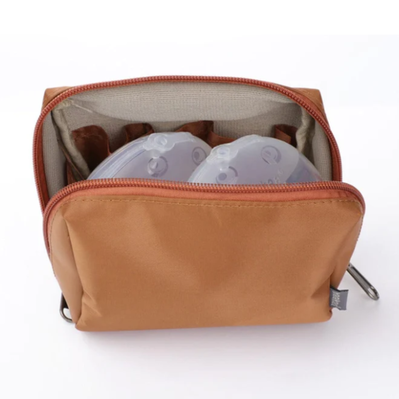 Haakaa Silicone Breast Milk Collector 75ml (2 Pack) - Rust Bag
