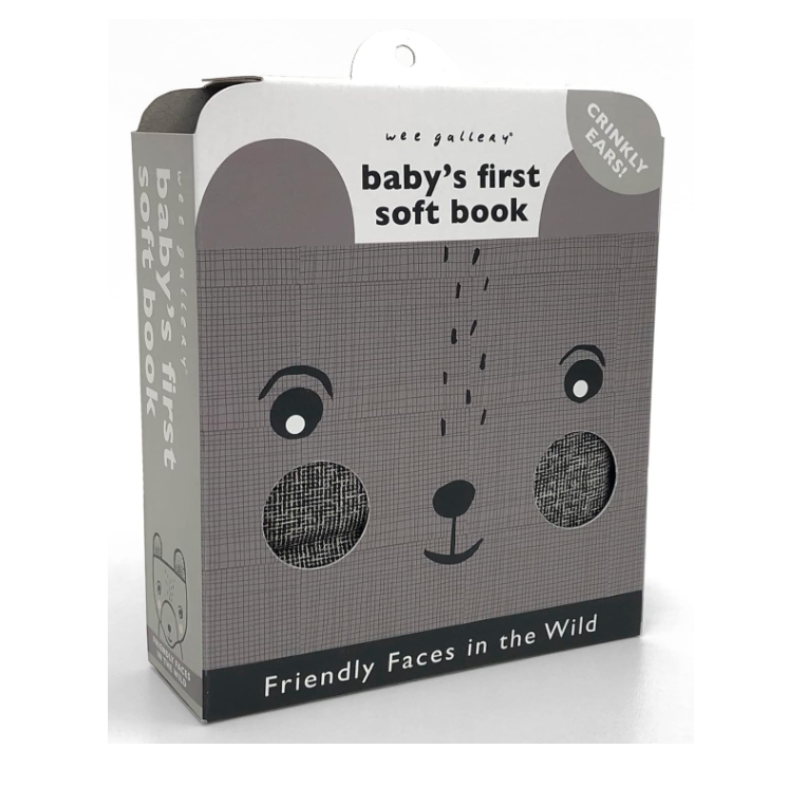 In The Wild Friendly Faces (Wee Gallery High Contrast Cloth Book)