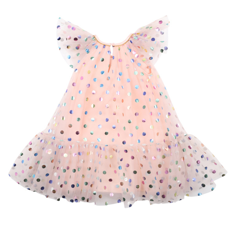 PARTY SPOT TULLE DRESS 3-7YRS