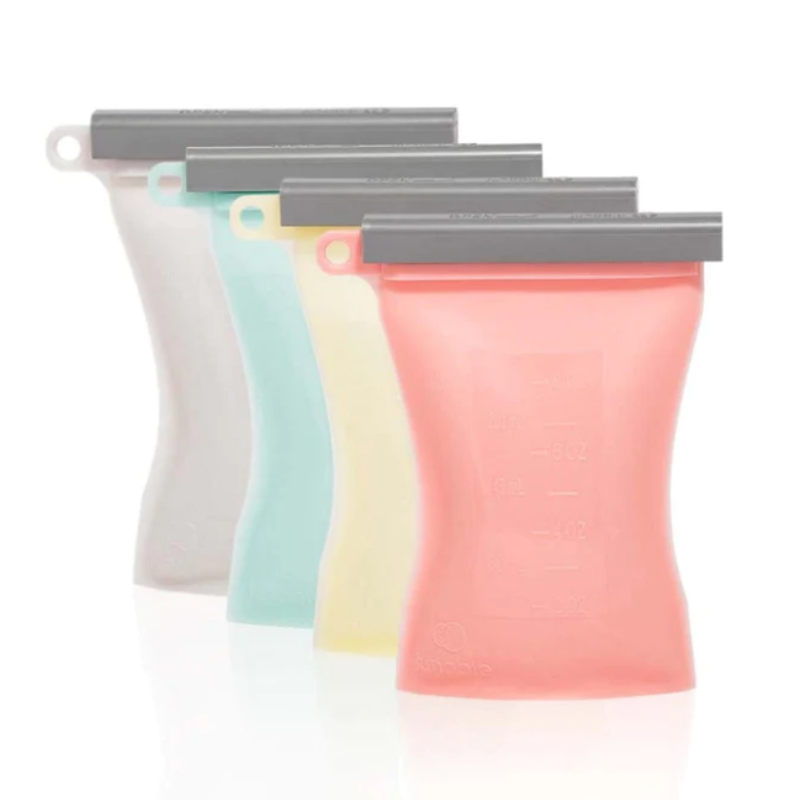 Junobie Reusable Silicone Breastmilk Storage Bags- 4pk