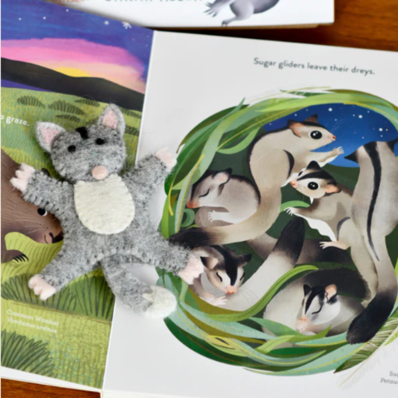 JUMPING JOEYS FINGER PUPPETS AND BOOK SET BY SARAH ALLEN