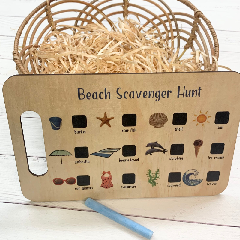 Scavenger Hunt Board Beach