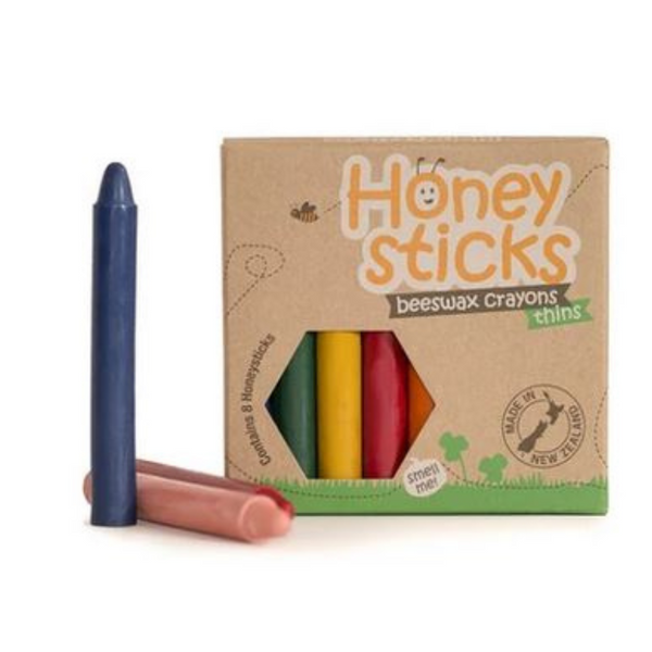 Honeysticks Beeswax Crayons Thins - Bonza Brats
