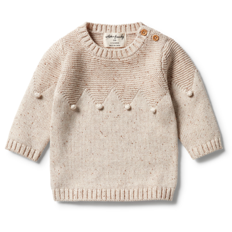 Knitted Jumper With Baubles