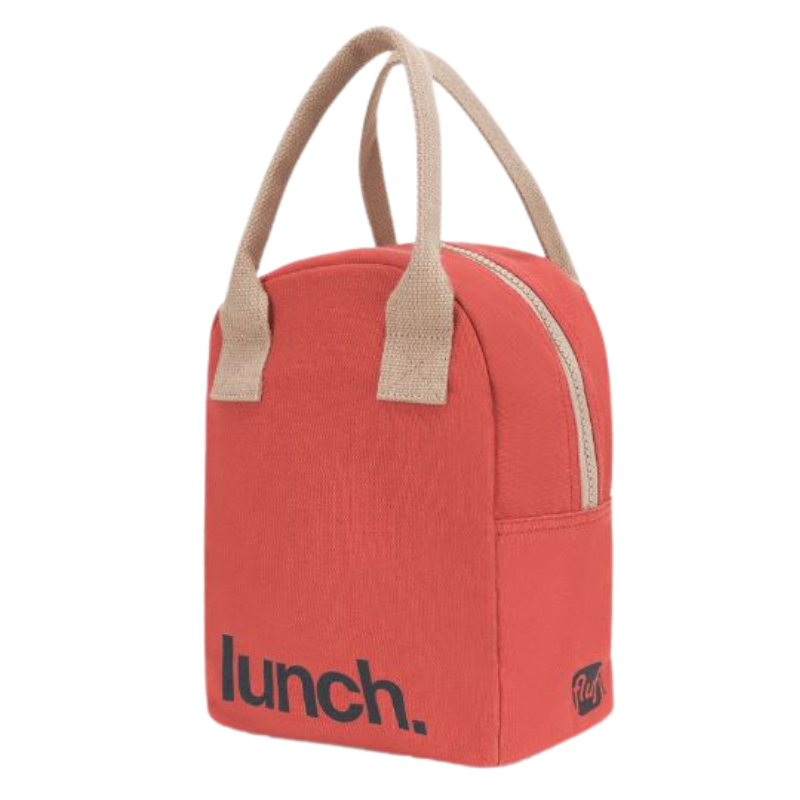 Fluf Zipper Lunchbox Red Lunch