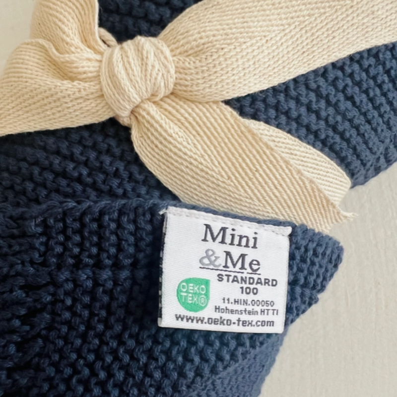 Cable Baby Blanket Cambridge Blue