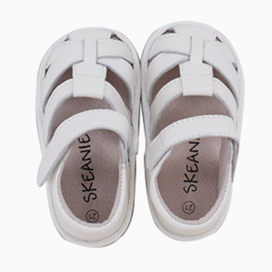 Charlie First/Pre Walker Toddler Sandals White