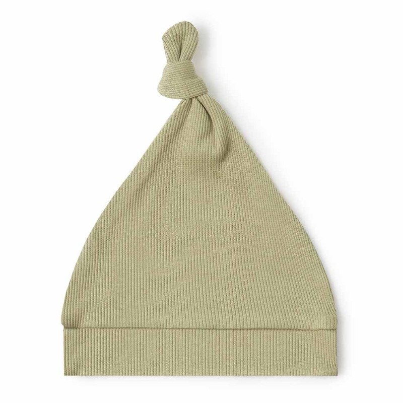 Dewkist Ribbed Organic Knotted Beanie