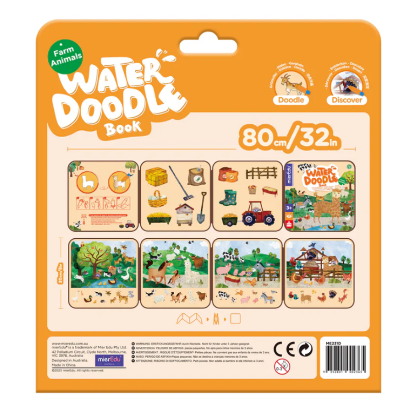 Magic Water Doodle Book - Farm Animals