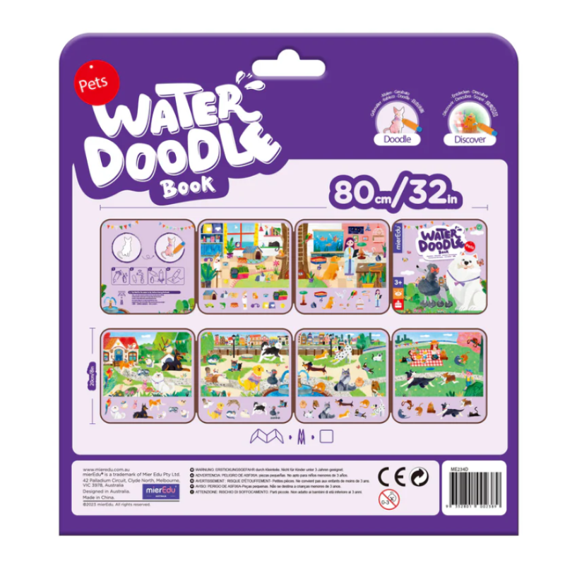 Magic Water Doodle Book - Pets