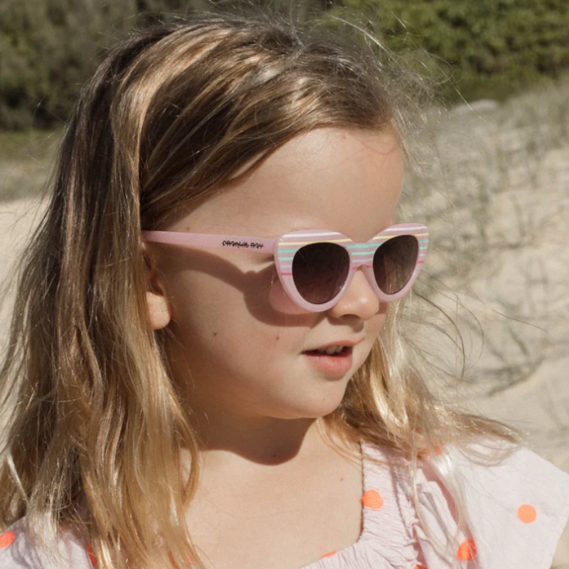 Sunglasses Eadie Jelly Pink Stripe 3-8y
