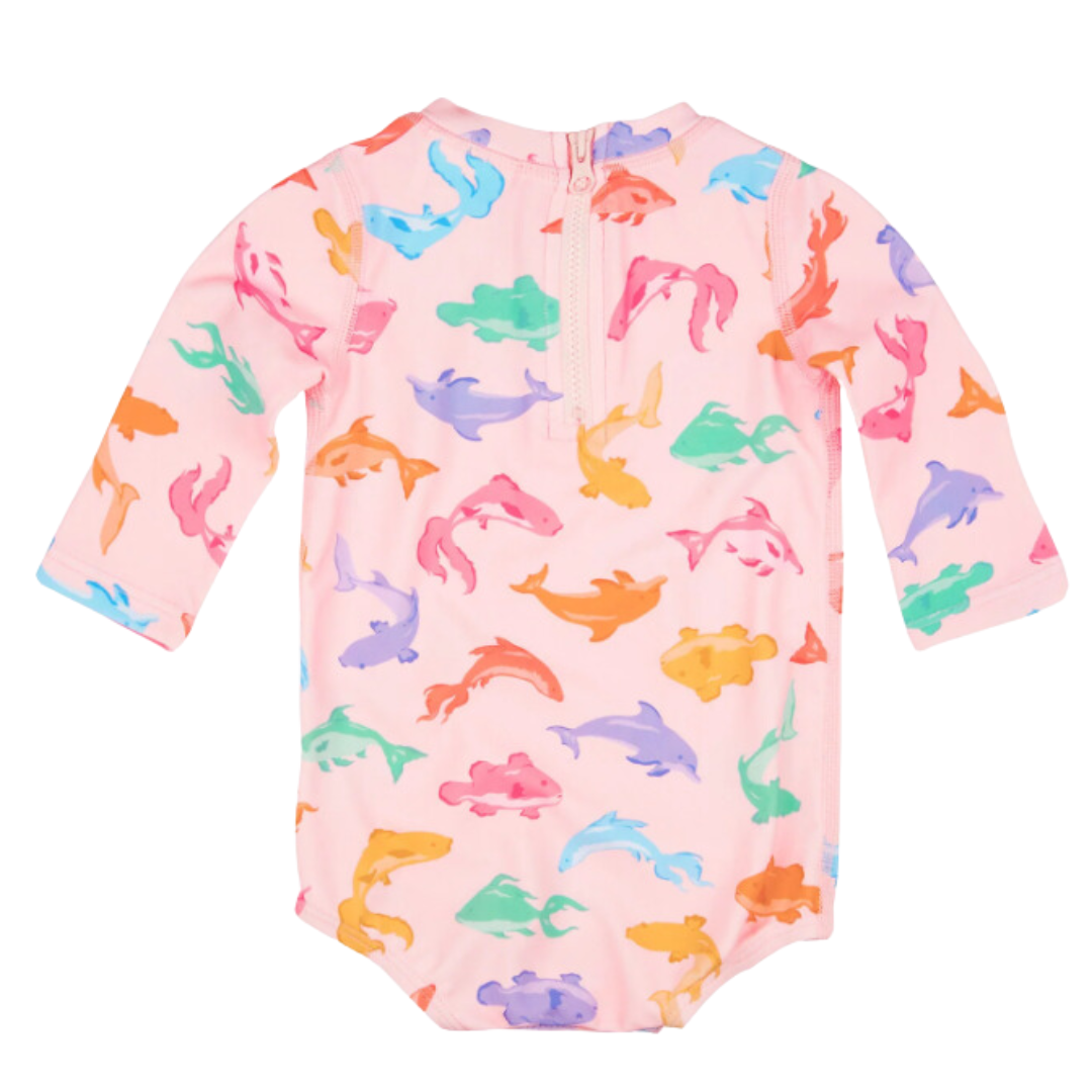 Swim Baby Onesie LS Classic Dishy Fishy