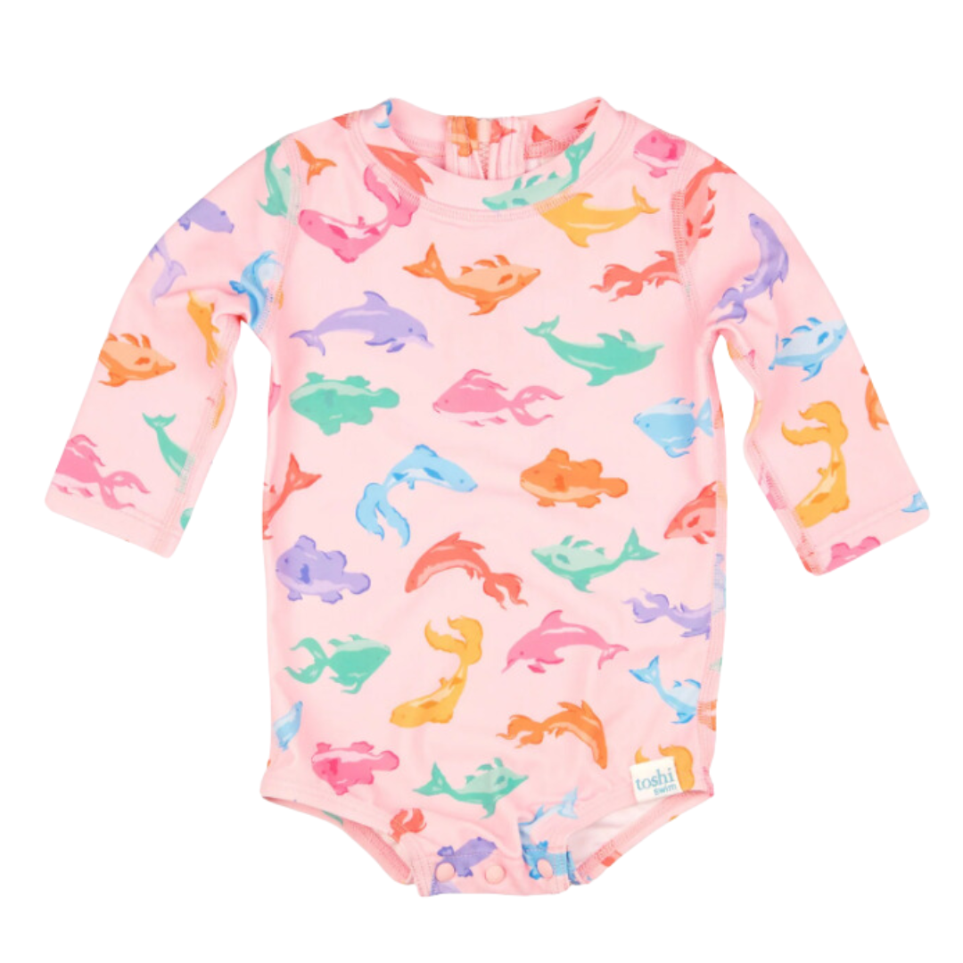 Swim Baby Onesie LS Classic Dishy Fishy