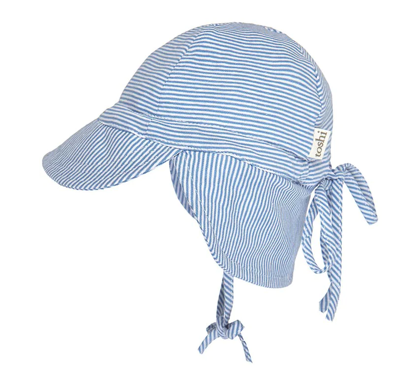 Baby Flap Cap - Sky