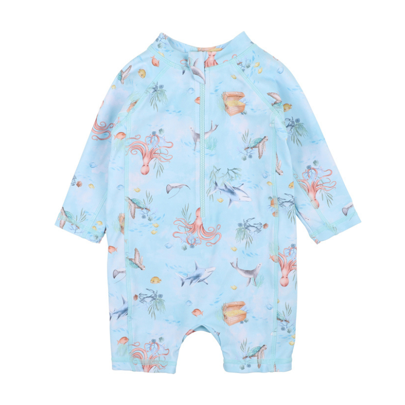 FLINN PRINT LS SUNSUIT