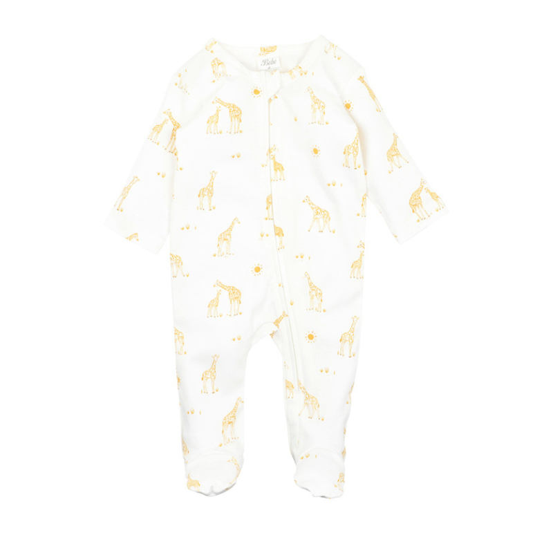 GIRAFFE ORGANIC LS PREMMIE ONESIE