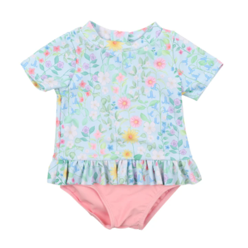 KELSEY LS RASH TOP SUNSUIT