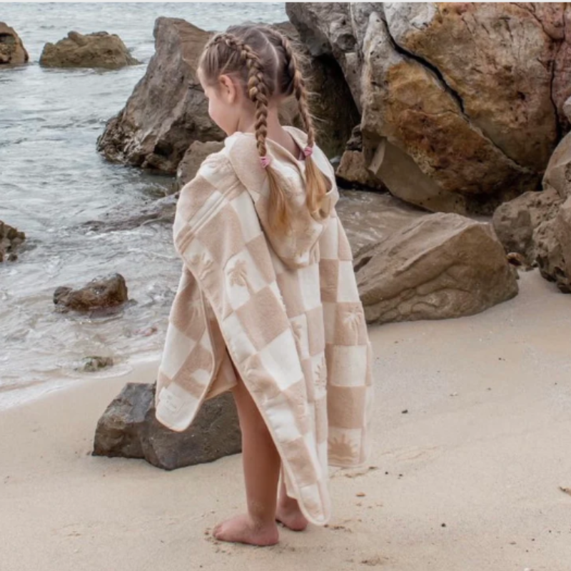 Kids Hooded Terry Beach Towel