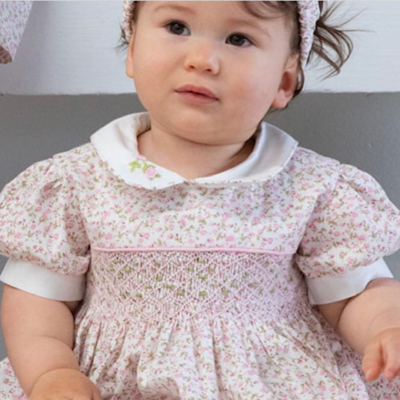 Millie Smocked Embroidered Dress