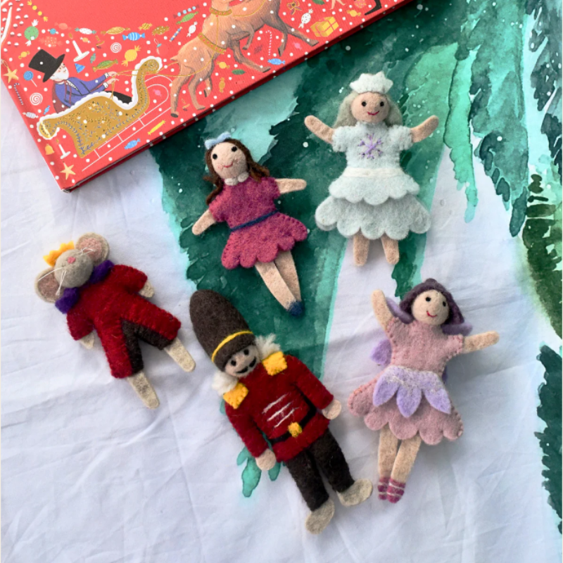 Nutcracker and The Mouse King Finger Puppet Set