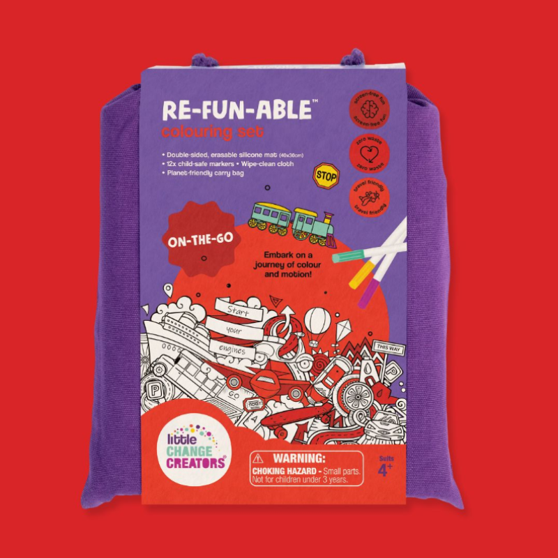 Re-FUN-able Colour + Draw Set - ON THE GO