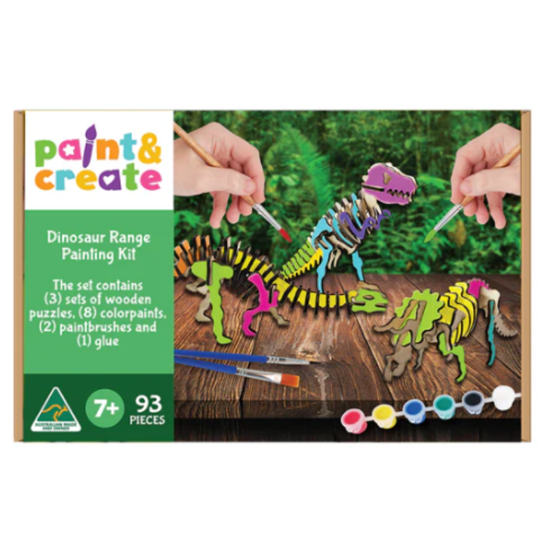 Assemble Paint and Create Painting Kit - Dinosaur Range