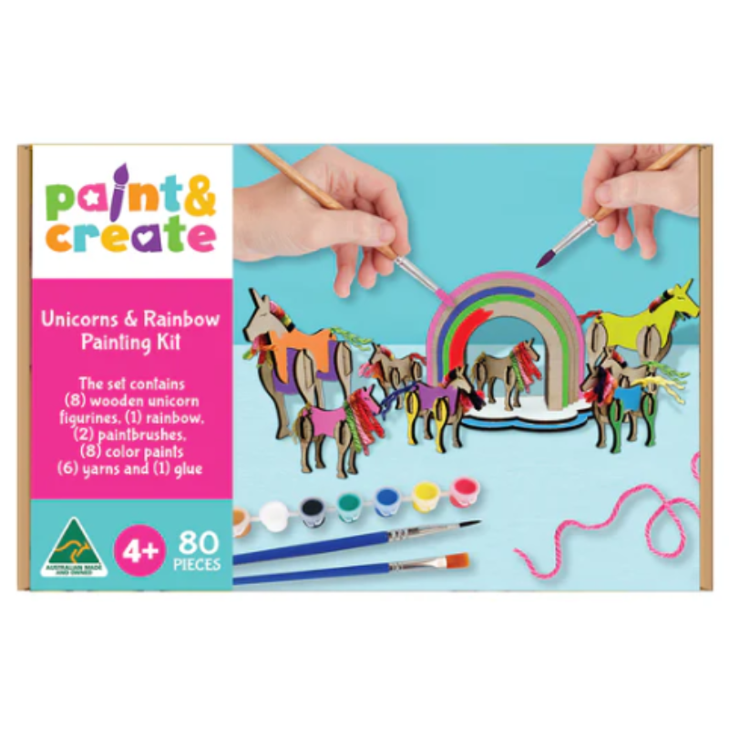 Assemble Paint and Create Painting Kit - Unicorns &amp; Rainbows