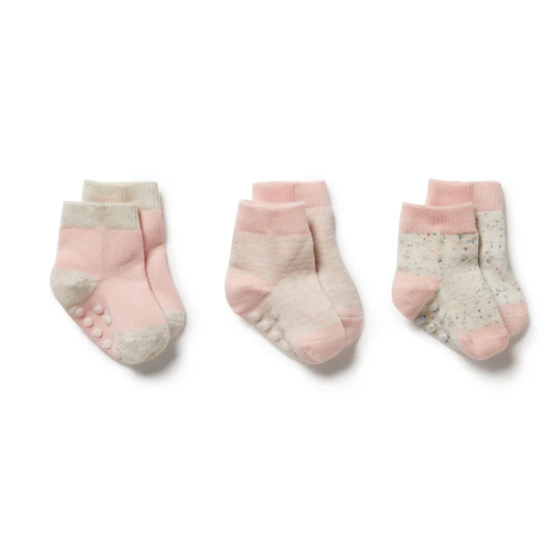 3 Pack Baby Socks Cantaloupe