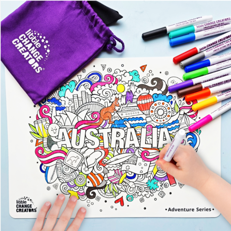 Re-FUN-able Colour + Draw Set - AUSTRALIA