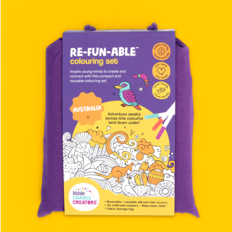 Re-FUN-able Colour + Draw Set - AUSTRALIA