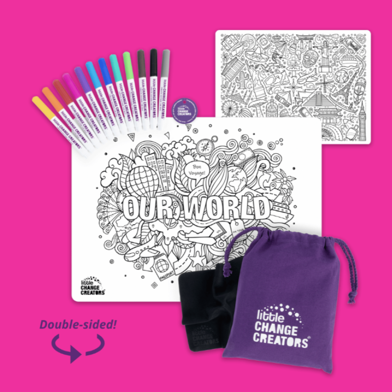 Re-FUN-able Colour + Draw Set - OUR WORLD