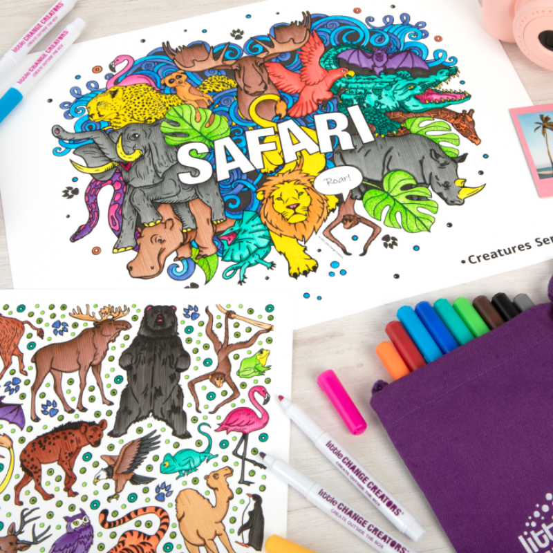 Re-FUN-able Colour + Draw Set - SAFARI