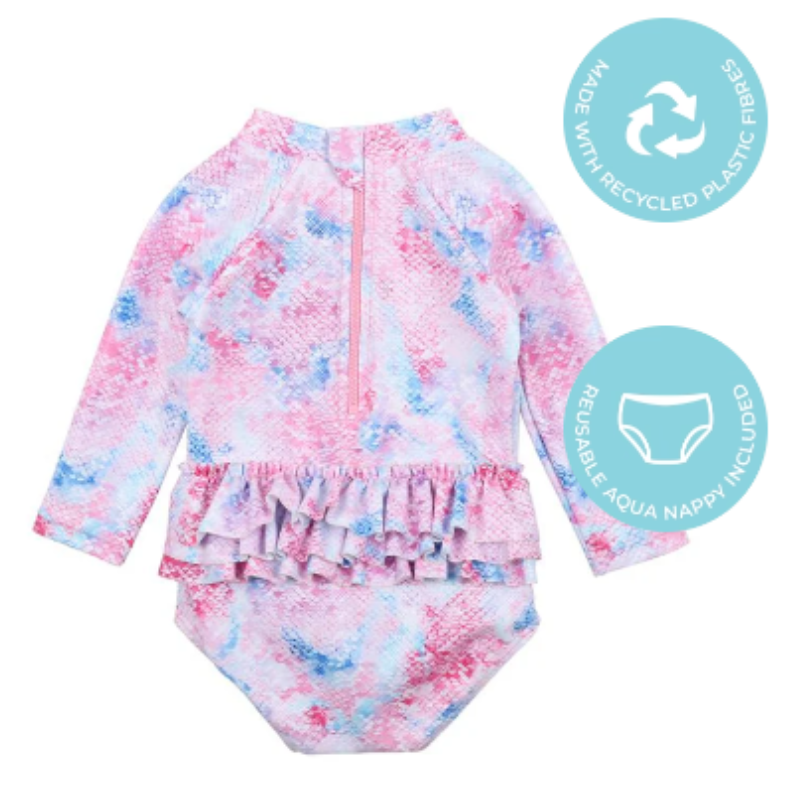 MALIA SEQUIN LS SUNSUIT