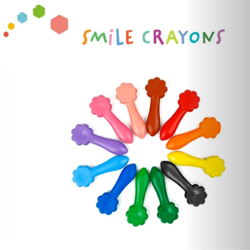 Set Of 12 Smile Crayons