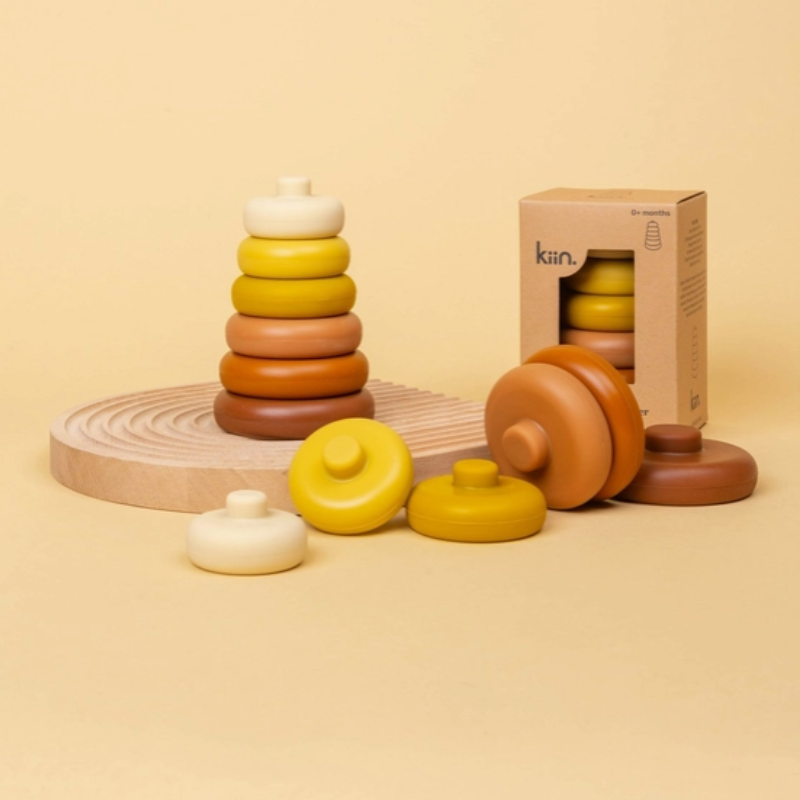 Round Stacking Tower Silicone Toy