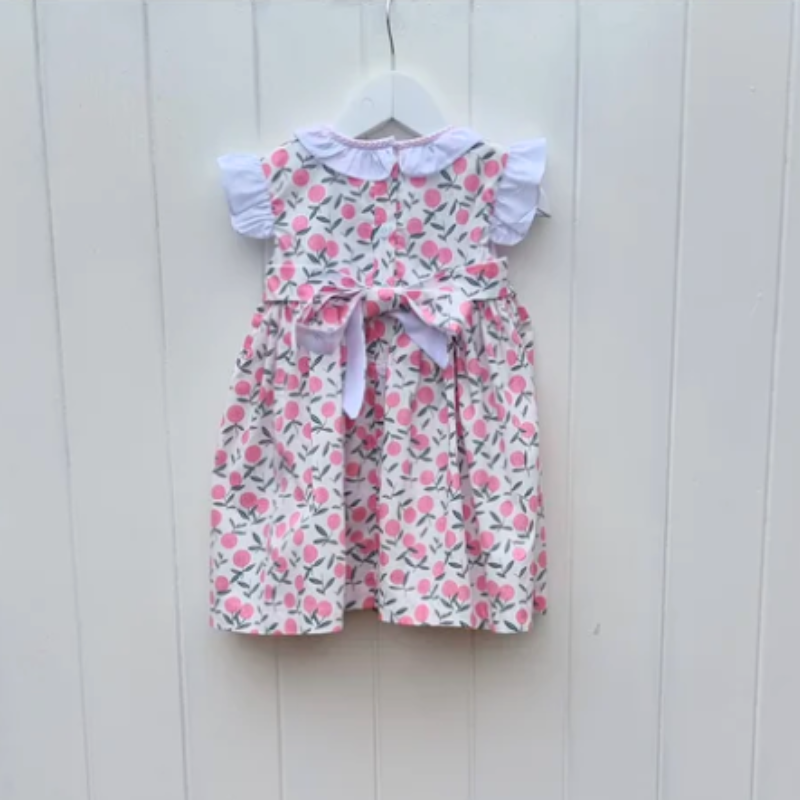 Summer Smocked Embroidered Dress