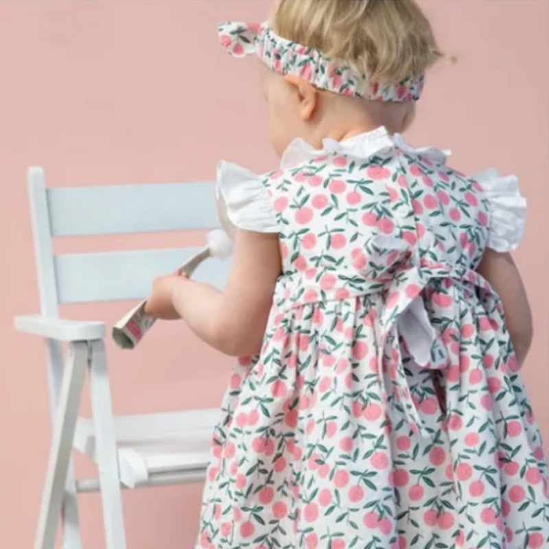 Summer Smocked Embroidered Dress