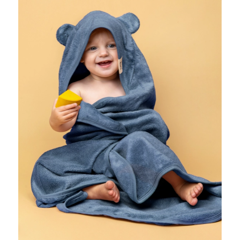 Hooded Towel Blue Shadow