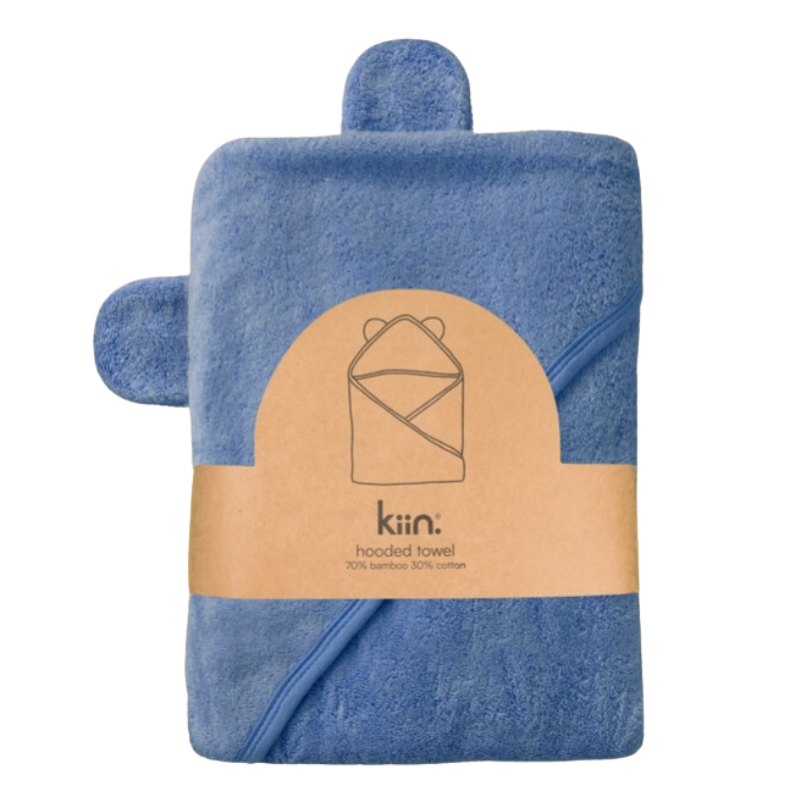 Hooded Towel Blue Shadow