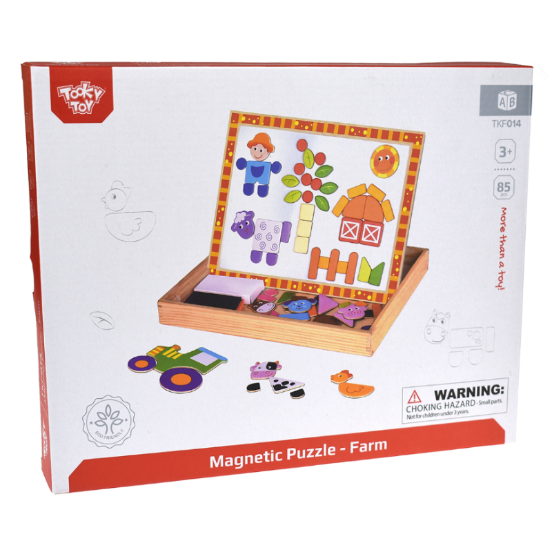 Magnetic Puzzle Box - Farm