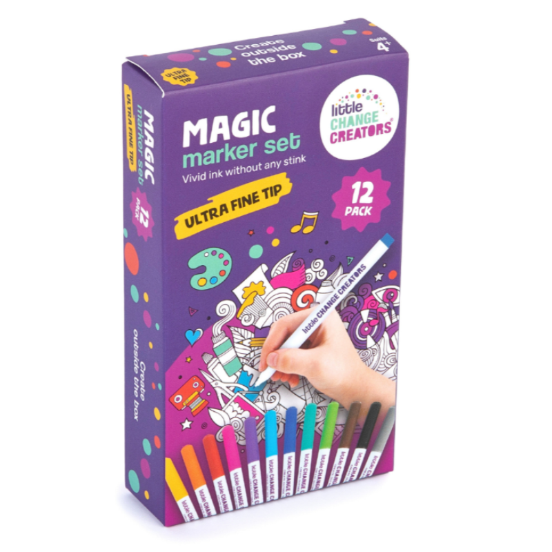 Magic Marker Set 12Pce - Fine Tip