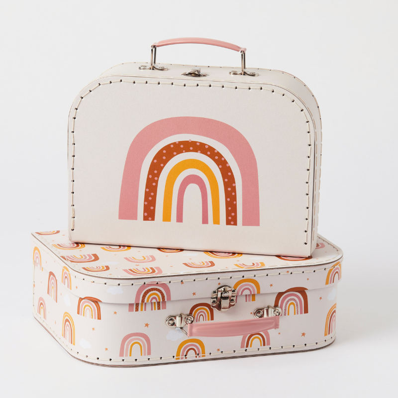 Rainbow Suitcases Set Of 2