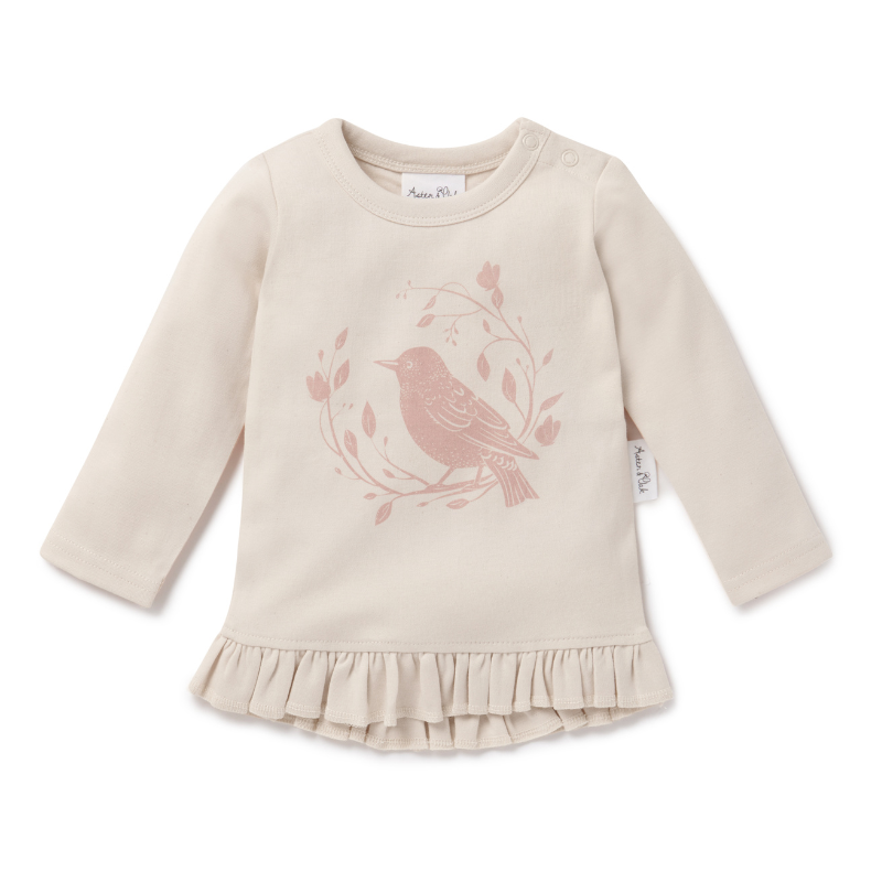 Song Bird Print Ls Tee