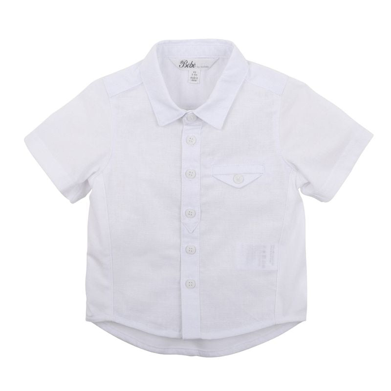 Edward Knit Linen Shirt 3-7 Yrs