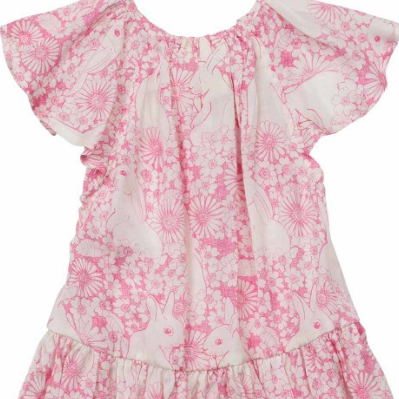 Frilled Smock Dress - Bunny Field O