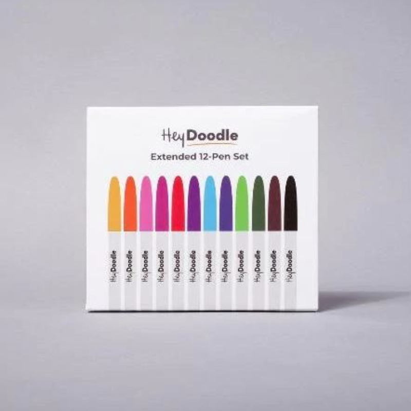Set Of 12 Coloured Markers