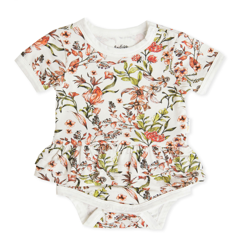 Julie Ruffle Bodysuit - Floral